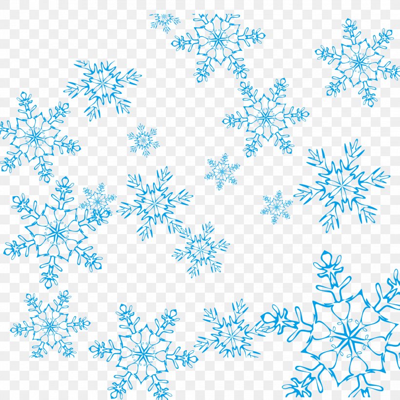 Snowflake Blue, PNG, 2083x2083px, Snowflake, Black And White, Blue, Border, Drawing Download Free