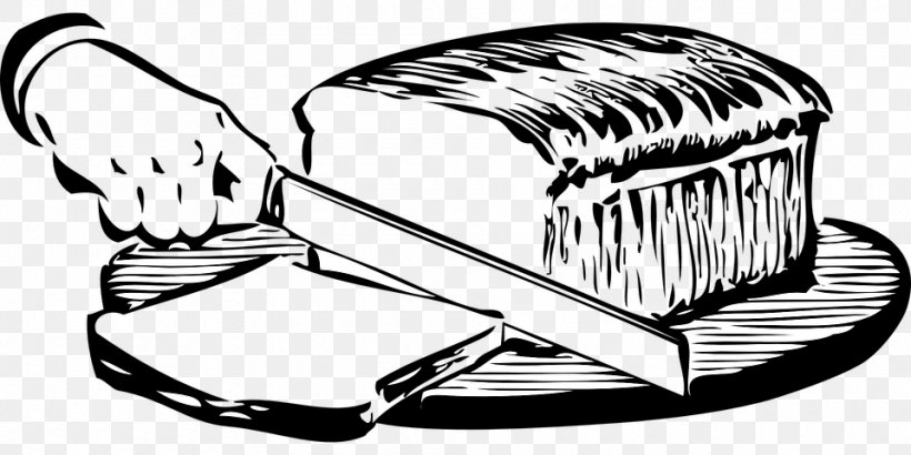 Slicing Download Sliced Bread Clip Art, PNG, 960x480px, Slicing, Artwork, Black And White, Bread, Car Download Free