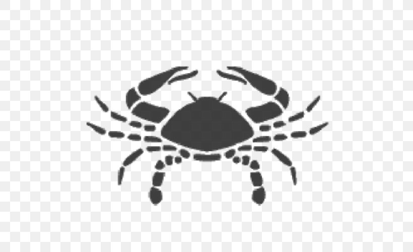 Cancer Astrological Sign Zodiac Horoscope Astrology, PNG, 500x500px, Cancer, Arthropod, Astrological Sign, Astrology, Black And White Download Free