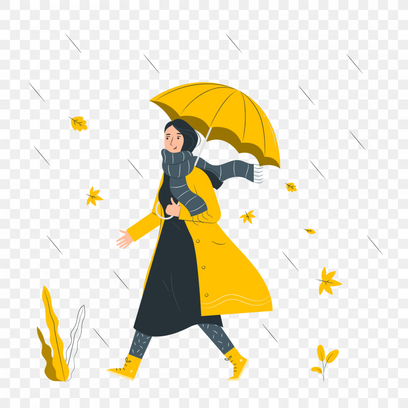 Autumn, PNG, 2000x2000px, Autumn, Cartoon, Character, Character Created By, Umbrella Download Free
