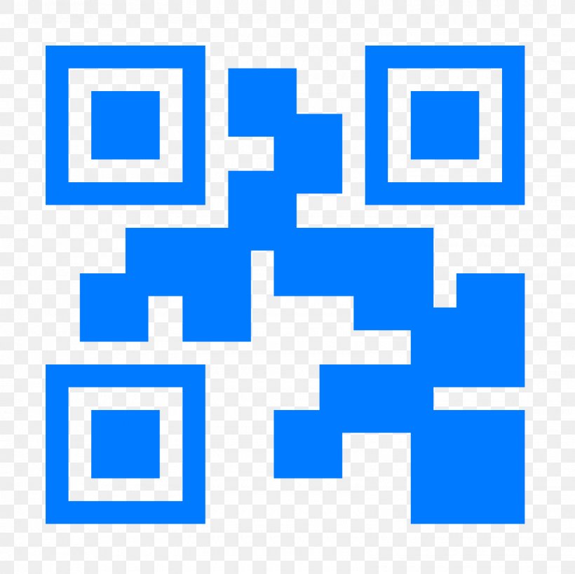 QR Code Icons8 Barcode, PNG, 1600x1600px, Qr Code, Area, Barcode, Blue, Brand Download Free