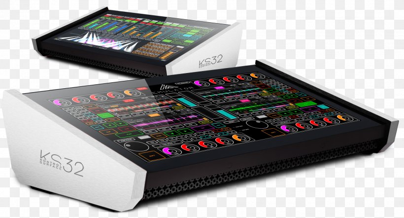 Audio Control Surface Disc Jockey MIDI Controllers Touchscreen Electronic Musical Instruments, PNG, 1854x1000px, Audio Control Surface, Audio Mixers, Computer Dj, Computer Software, Controller Download Free