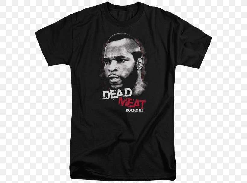 Clubber Lang T-shirt Rocky Balboa Art Museum Steps, PNG, 600x607px, Clubber Lang, Ateam, Black, Brand, Clothing Download Free