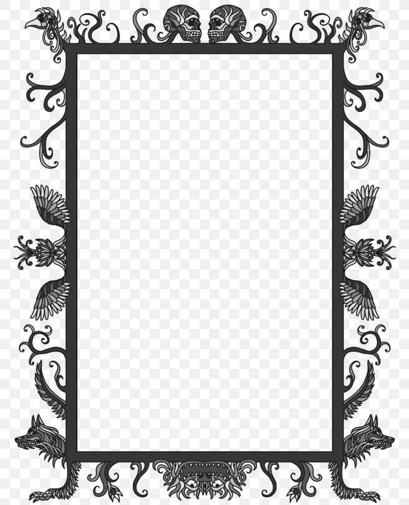 Picture Frames Image Horror Film Frame Photograph, PNG, 788x1013px, Picture Frames, Black, Black And White, Decor, Deviantart Download Free