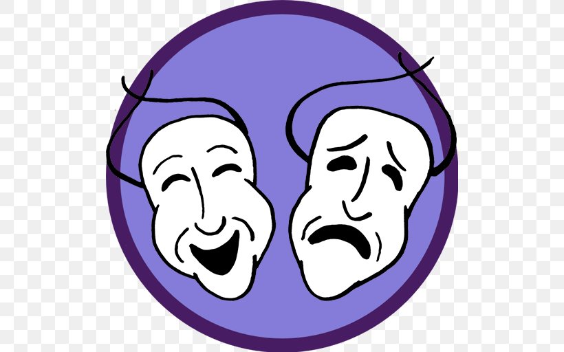 Theatre Tragedy Drama Mask Clip Art, PNG, 512x512px, Theatre, Area, Cheek, Comedy, Drama Download Free
