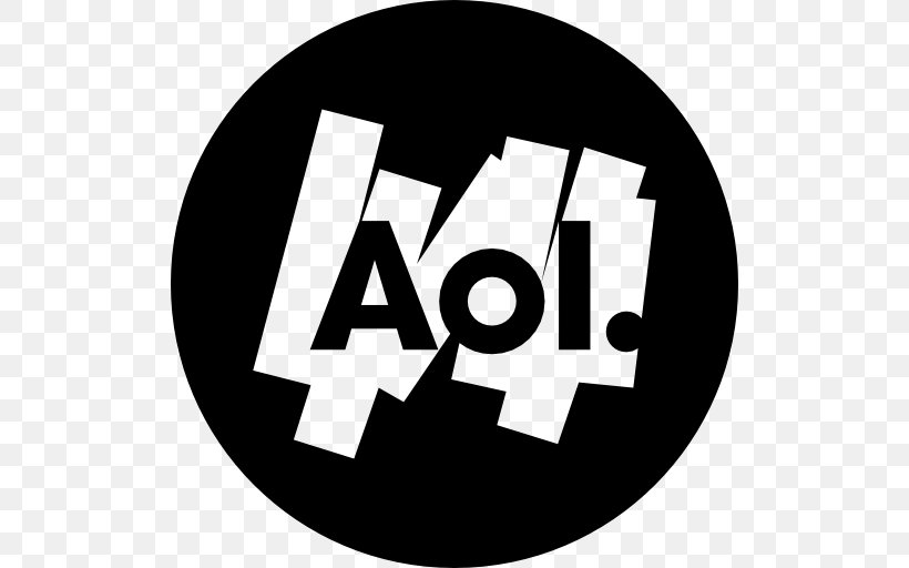 AOL Mail AOL Desktop Email Webmail, PNG, 512x512px, Aol Mail, Aol, Aol Desktop, Area, Black And White Download Free