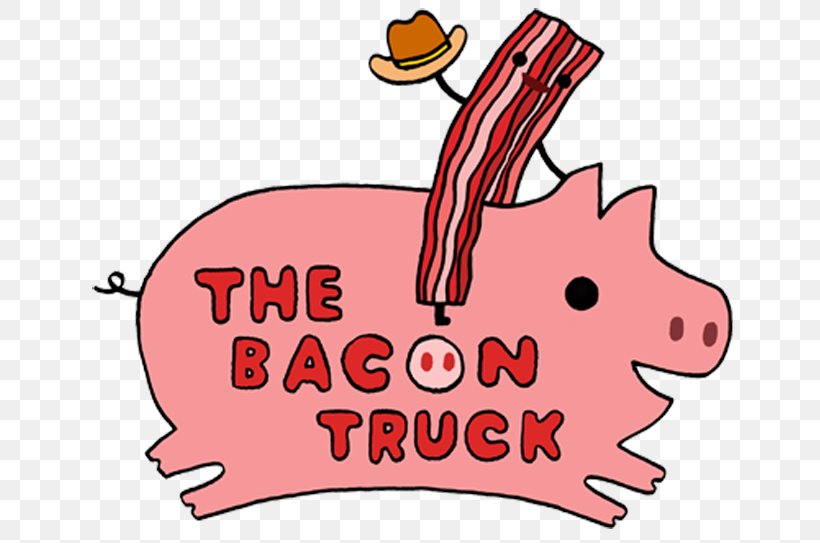 The Bacon Truck Cafe Take-out Menu Food, PNG, 666x543px, Cafe, Area, Artwork, Bacon, Cartoon Download Free