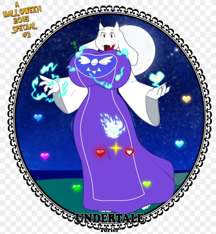 Undertale Toriel Halloween DeviantArt, PNG, 1024x1109px, Watercolor, Cartoon, Flower, Frame, Heart Download Free