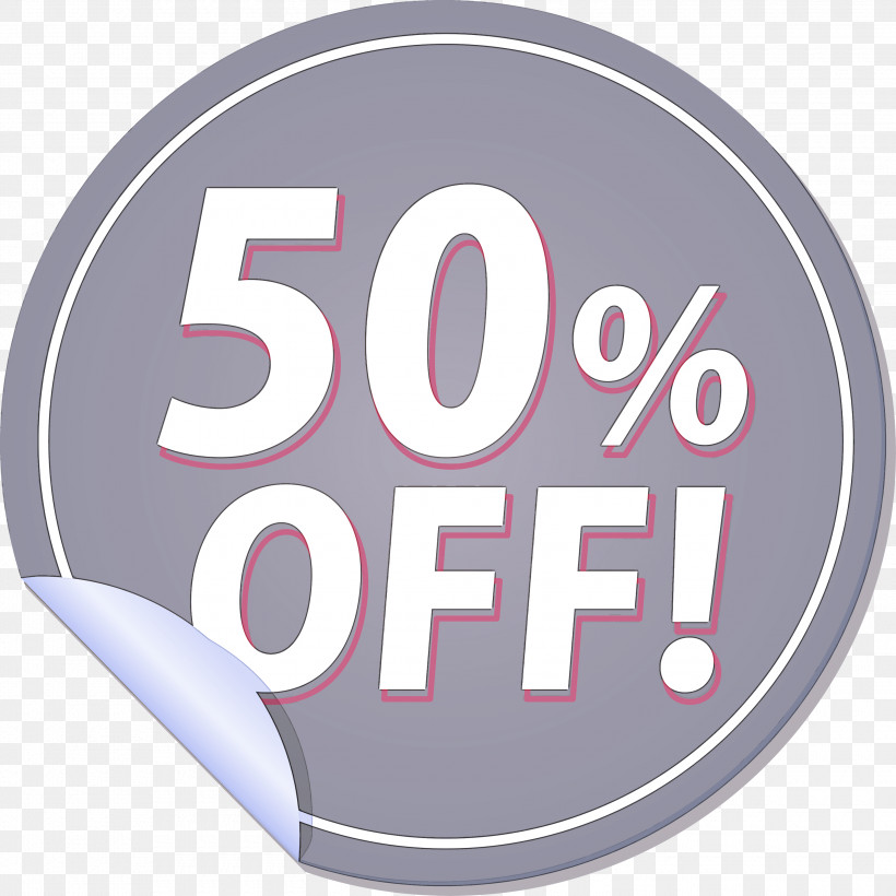 Discount Tag With 50% Off Discount Tag Discount Label, PNG, 3000x3000px, Discount Tag With 50 Off, Analytic Trigonometry And Conic Sections, Area, Circle, Cngei Download Free