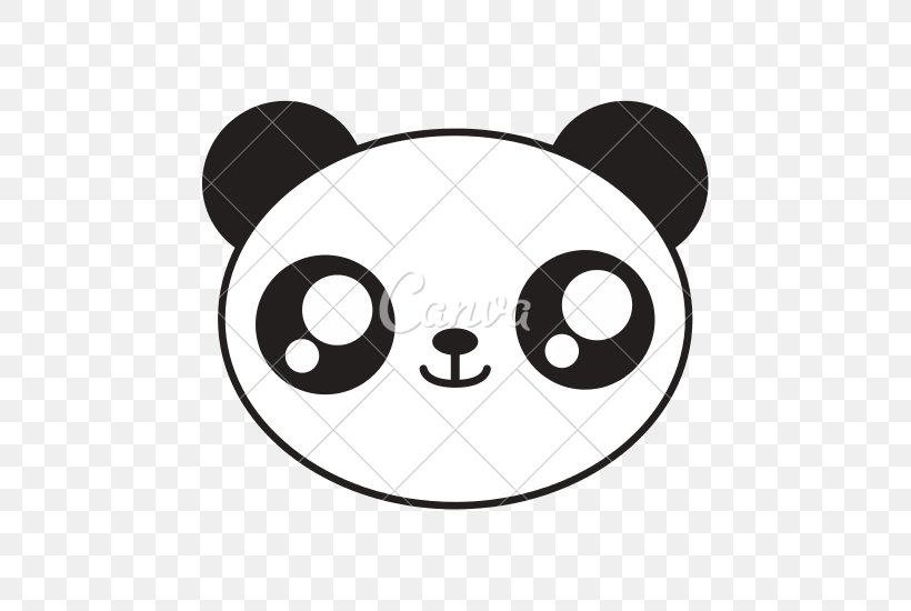 Giant Panda Bear Kavaii, PNG, 550x550px, Giant Panda, Bear, Black, Black And White, Carnivoran Download Free