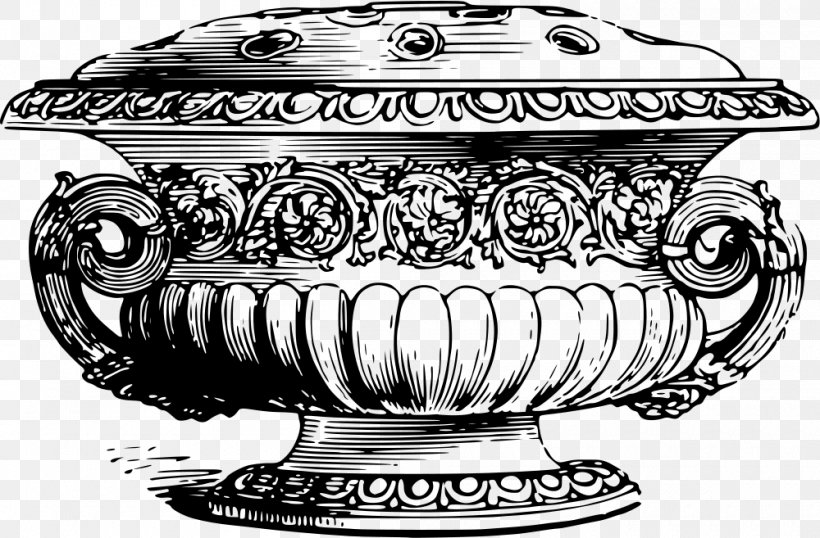 Vase Clip Art, PNG, 1000x657px, Vase, Black And White, Bowl, Container, Crock Download Free