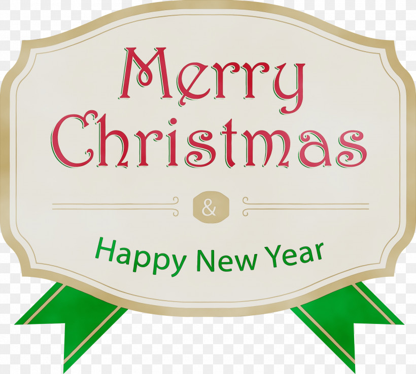 Christmas Day, PNG, 3000x2706px, Happy New Year, Christmas Day, Geometry, Green, Labelm Download Free