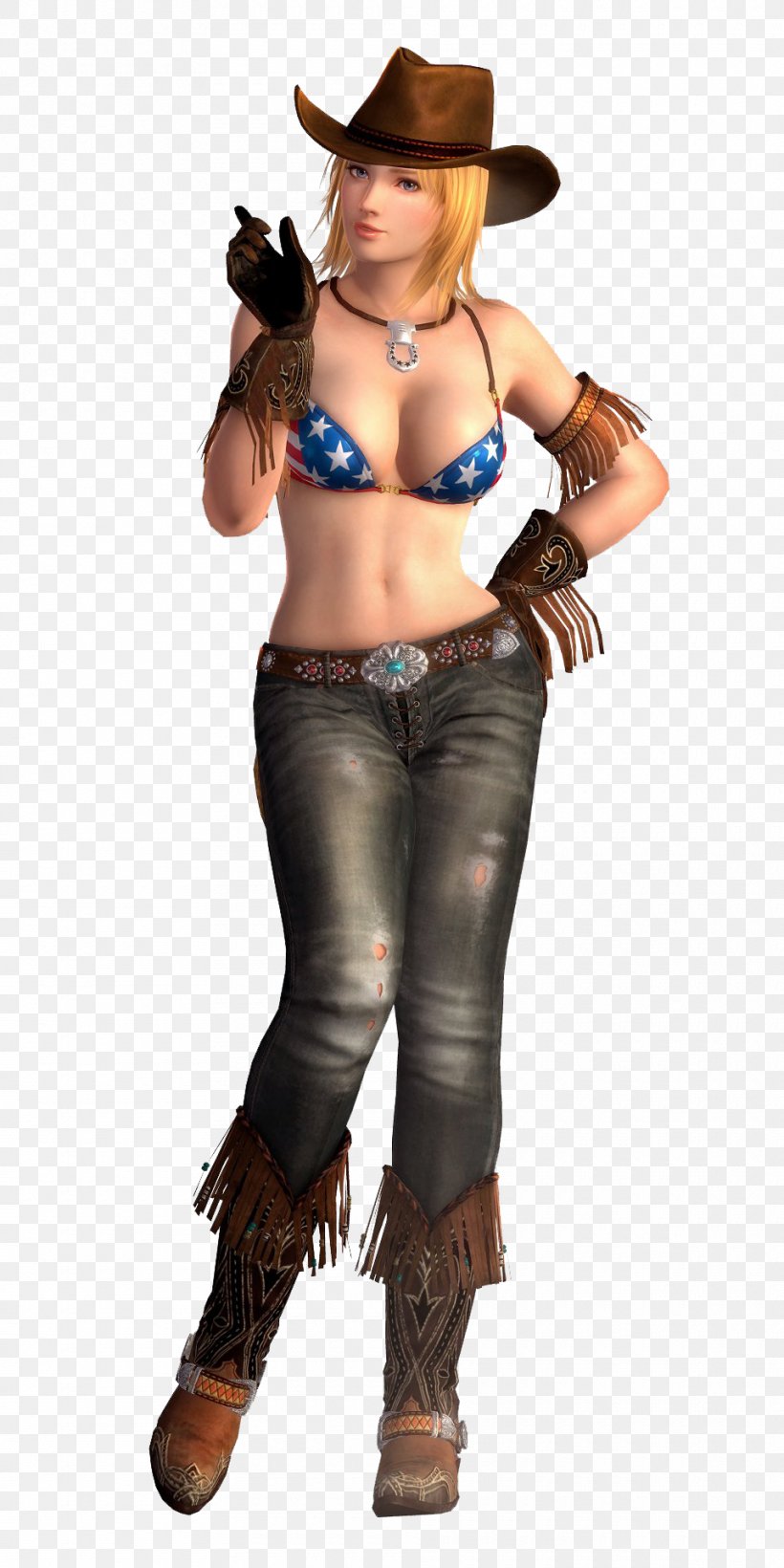 Dead Or Alive 5 Last Round Dead Or Alive 3 Tina Armstrong, PNG, 960x1920px, Dead Or Alive, Arm, Costume, Cowboy, Cowboy Hat Download Free
