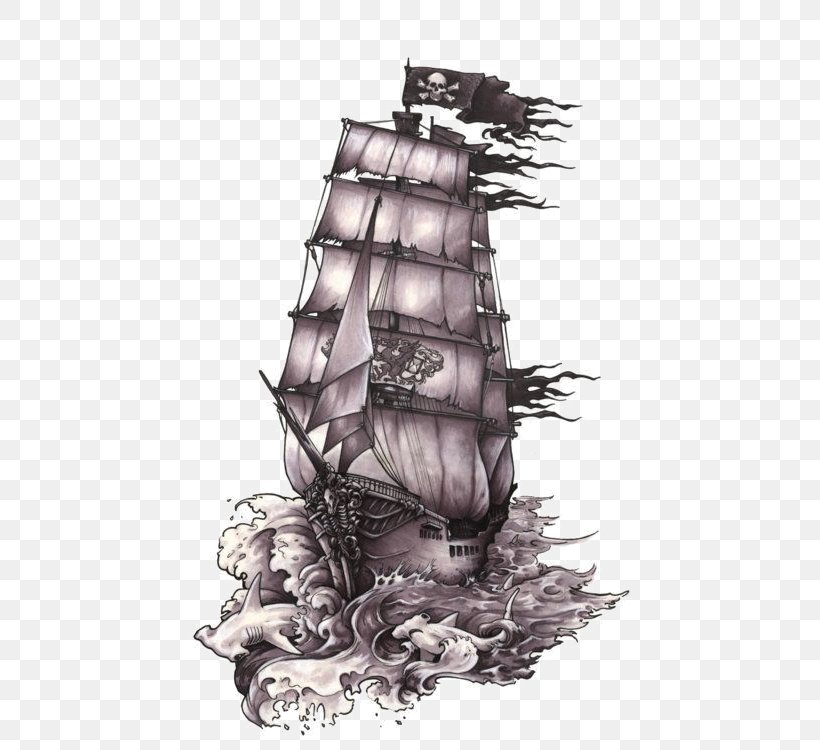 Drawing Ship Piracy Art Tattoo, PNG, 750x750px, Drawing, Art, Black Pearl, Cape Fear, House Download Free