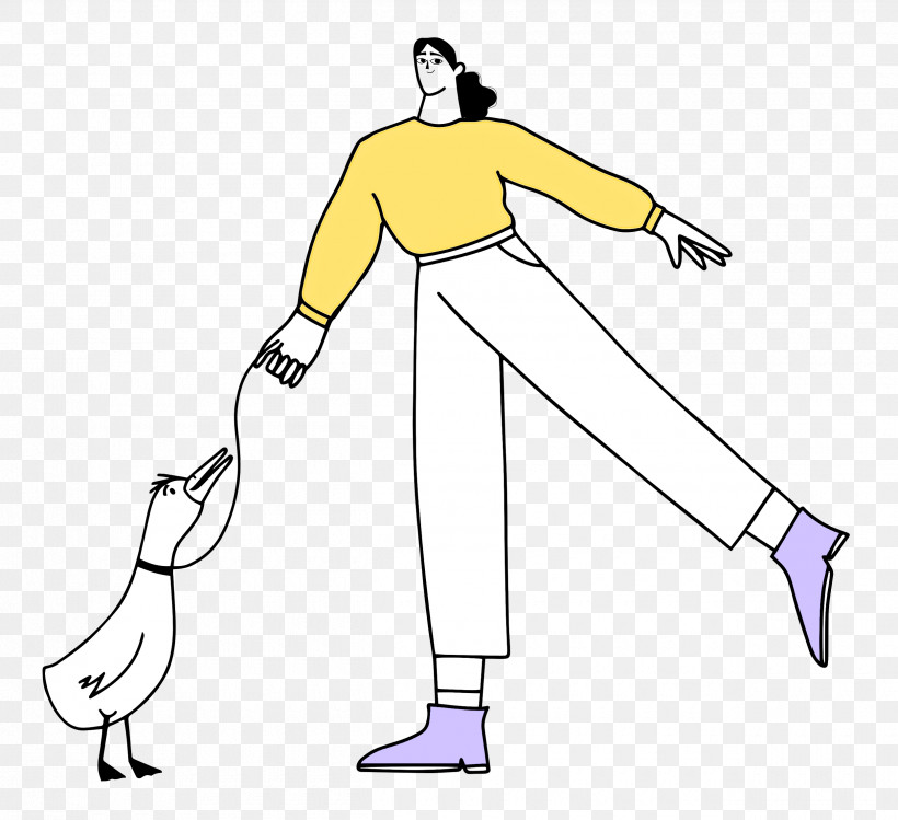 Walking The Duck Talking Duck, PNG, 2500x2286px, Line Art, Arm Cortexm, Clothing, Hm, Joint Download Free