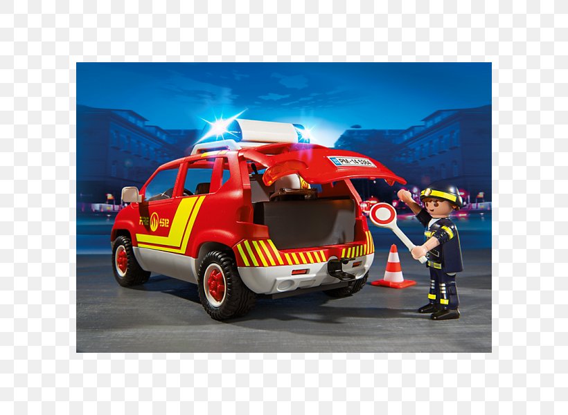 Car Firefighter Playmobil Siren Toy, PNG, 600x600px, Car, Automotive Design, Automotive Exterior, Brand, City Car Download Free