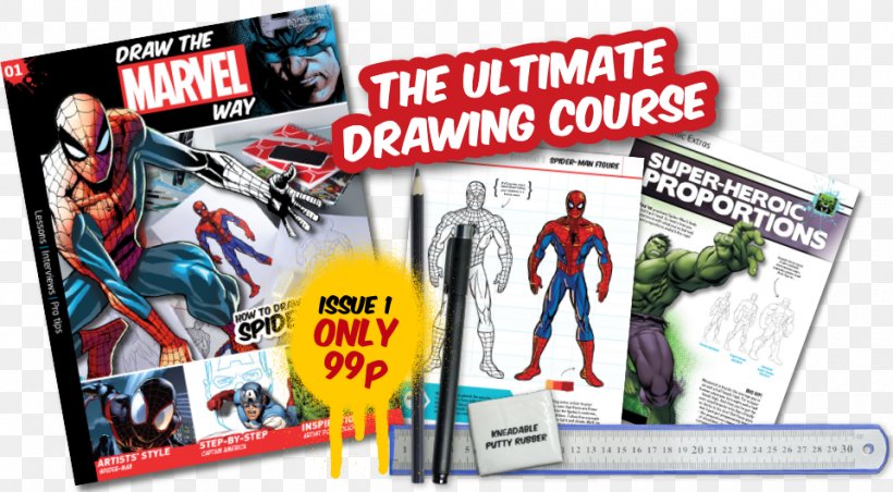 How To Draw Comics The Marvel Way Spider-Man Drawing, PNG, 960x530px, How To Draw Comics The Marvel Way, Advertising, Art, Brand, Comic Book Download Free