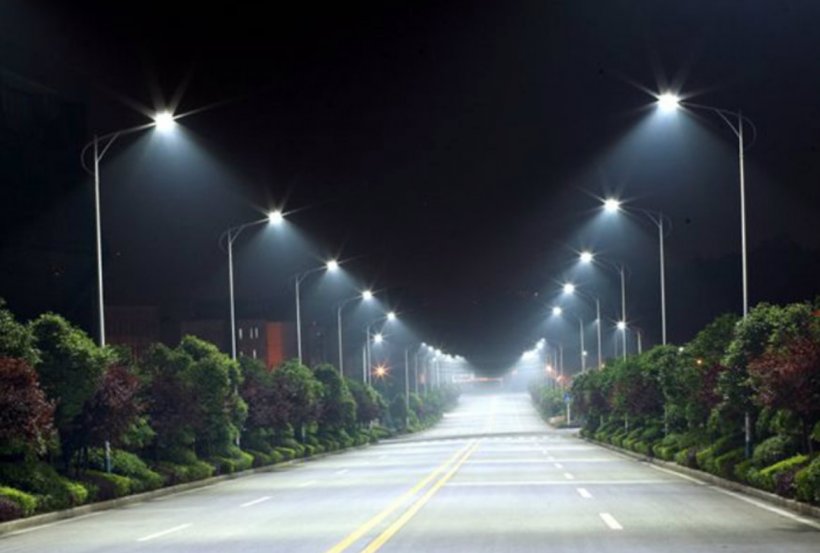 LED Street Light Lighting Light-emitting Diode, PNG, 1174x792px, Light, Asphalt, Electric Light, Electricity, Evening Download Free