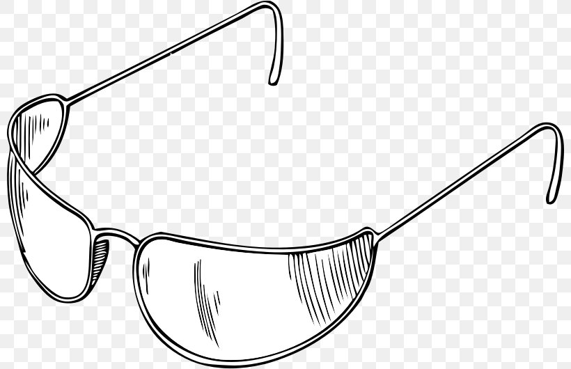 Sunglasses Clip Art, PNG, 800x530px, Glasses, Black And White, Clothing Accessories, Drawing, Eye Download Free