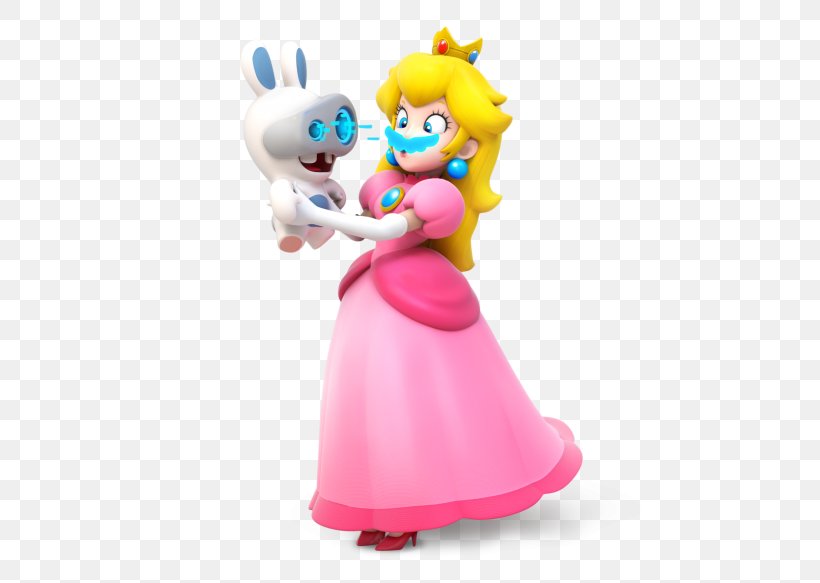 Mario + Rabbids Kingdom Battle Princess Peach Luigi Mario & Yoshi, PNG, 700x583px, Mariorabbids Kingdom Battle, Action Figure, Doll, Fictional Character, Figurine Download Free