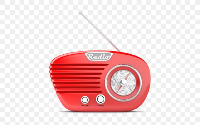 Red Radio Technology Electronic Device Alarm Clock, PNG, 512x512px, Red, Alarm Clock, Alarm Device, Electronic Device, Radio Download Free
