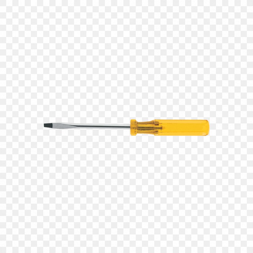 Screwdriver Line Angle, PNG, 1000x1000px, Screwdriver, Hardware, Tool, Yellow Download Free
