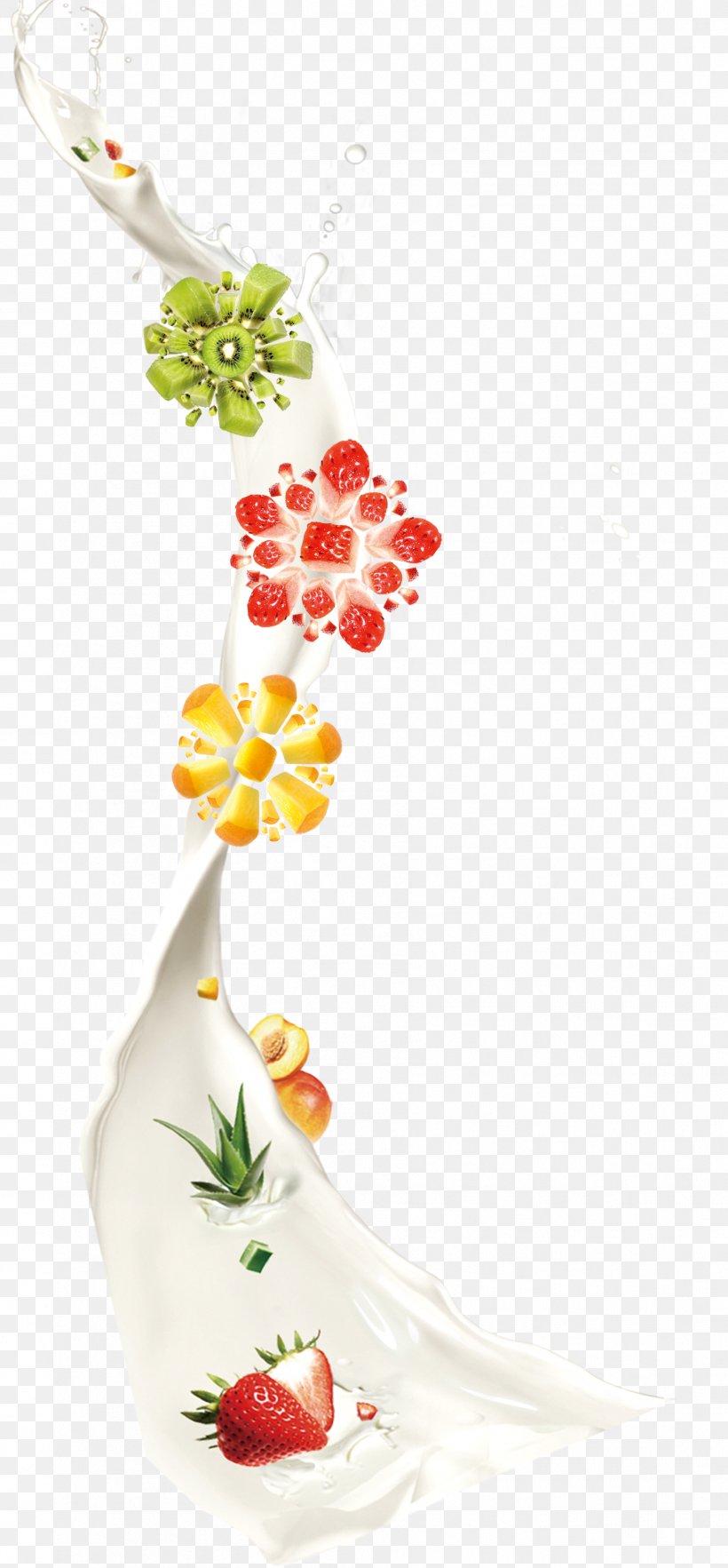 Strawberry Cows Milk Fruit, PNG, 1813x3904px, Strawberry, Cows Milk, Flora, Floral Design, Floristry Download Free