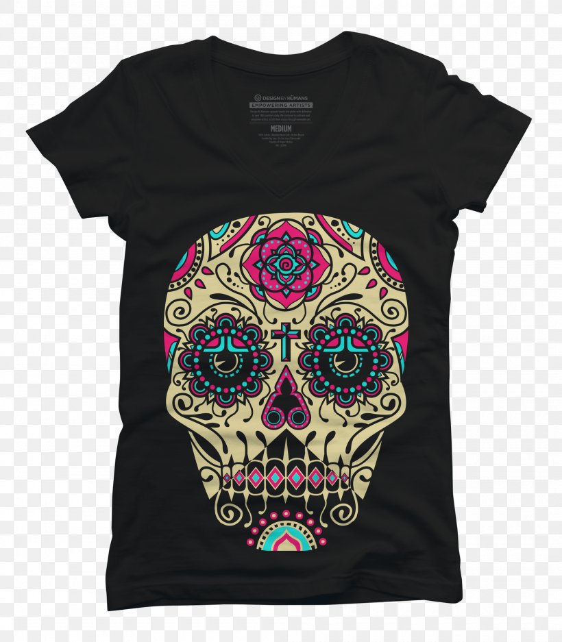 T-shirt Skull Calavera Clothing, PNG, 2100x2400px, Tshirt, Bone, Brand, Calavera, Clothing Download Free