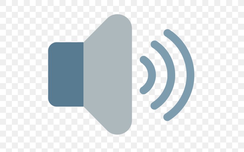 Emoji Loudspeaker Sound Unicode Symbol, PNG, 512x512px, Emoji, Acoustic Wave, Blue, Brand, Iphone Download Free