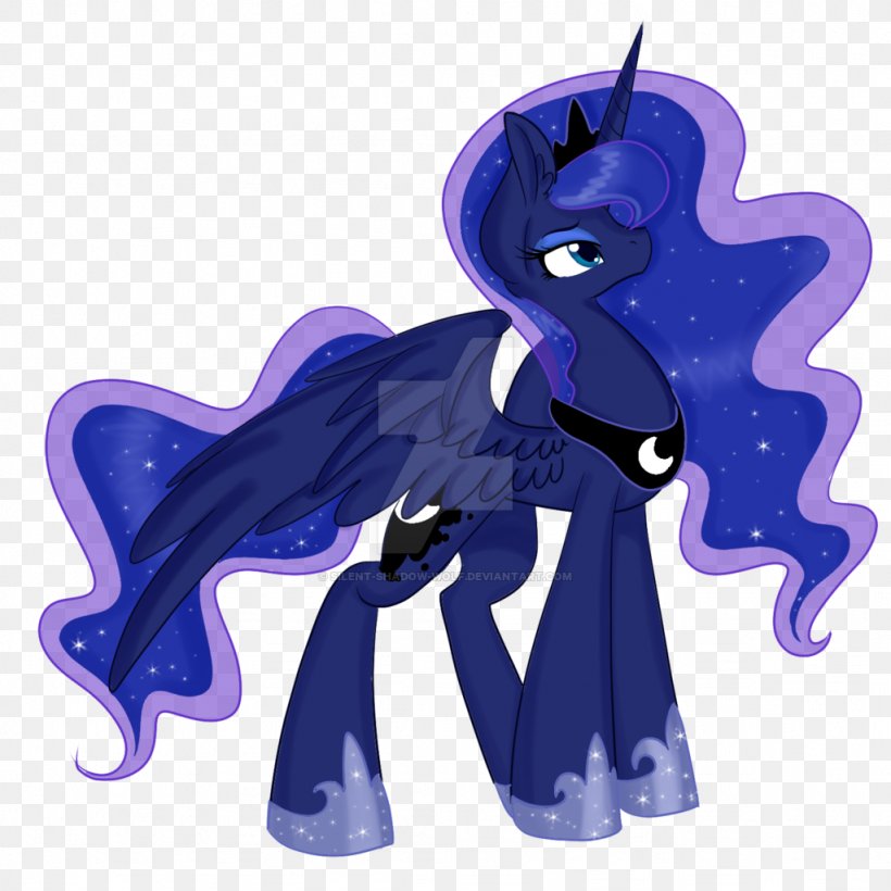 Pony Princess Luna Rainbow Dash Fan Art Gray Wolf, PNG, 1024x1024px, Pony, Animal Figure, Art, Blue, Cartoon Download Free