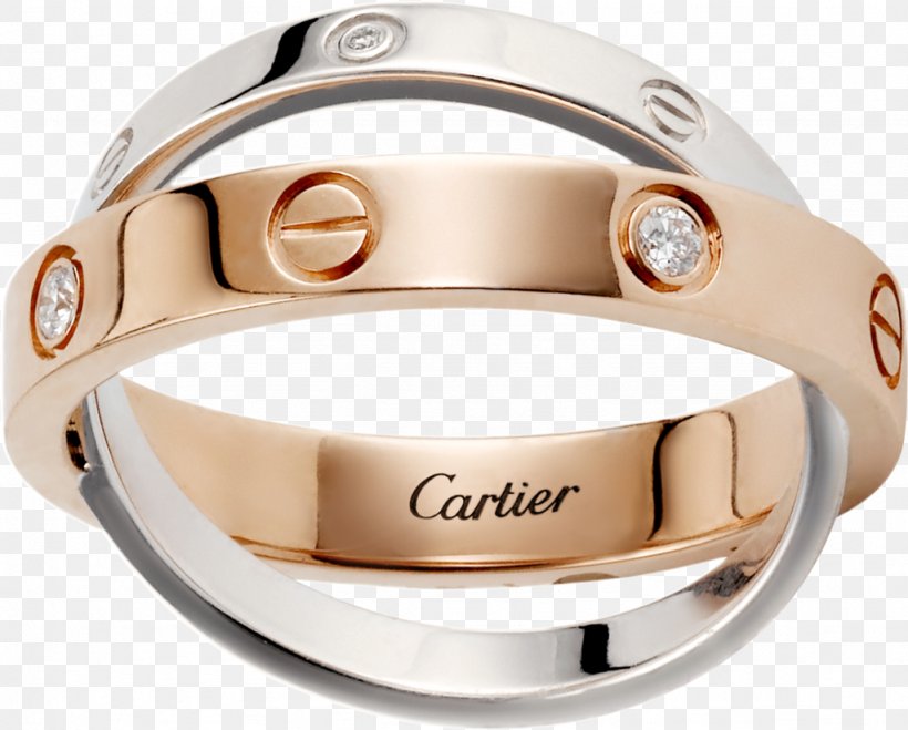 Cartier Love Bracelet Ring Carat Diamond, PNG, 1024x823px, Cartier, Brilliant, Carat, Cartier Tank, Colored Gold Download Free
