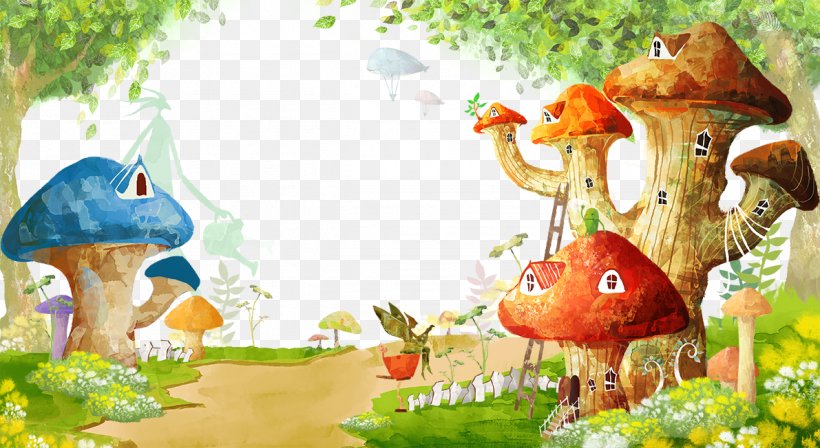Cartoon Mural Wallpaper, PNG, 1191x652px, Cartoon, Animation, Child, Grass, Highdefinition Television Download Free