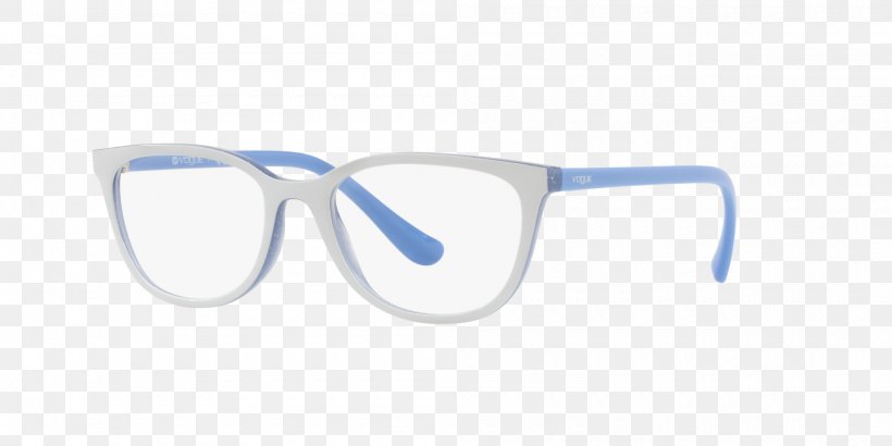 Goggles Glasses Vogue VO5192 C53 Blue Plastic, PNG, 2000x1000px, Goggles, Azure, Beige, Blue, Eyewear Download Free