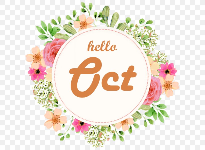 Hello October., PNG, 627x600px, Food, Beauty Parlor, Brand, Cut Flowers, Floral Design Download Free