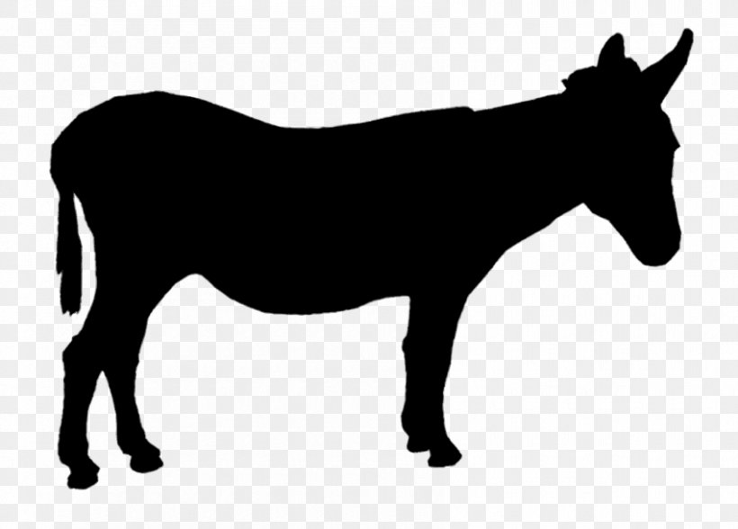 Mule Donkey Animal Silhouettes Vector Graphics Clip Art, PNG, 850x610px, Mule, Animal Figure, Animal Silhouettes, Blackandwhite, Bovine Download Free
