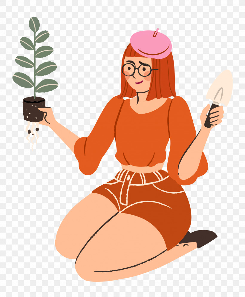 Planting Woman Garden, PNG, 2058x2500px, Planting, Cartoon, Character, Garden, Hm Download Free