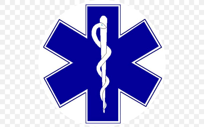 Star Of Life Emergency Medical Services Emergency Medical Technician Paramedic Ambulance, PNG, 512x512px, Star Of Life, Ambulance, Area, Emergency, Emergency Medical Services Download Free