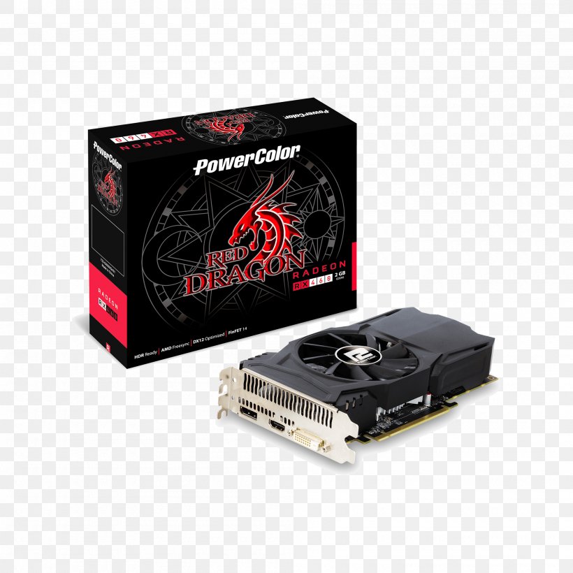 Graphics Cards & Video Adapters PowerColor AMD Radeon 500 Series GDDR5 SDRAM, PNG, 2000x2000px, Graphics Cards Video Adapters, Advanced Micro Devices, Amd Radeon 400 Series, Amd Radeon 500 Series, Cable Download Free