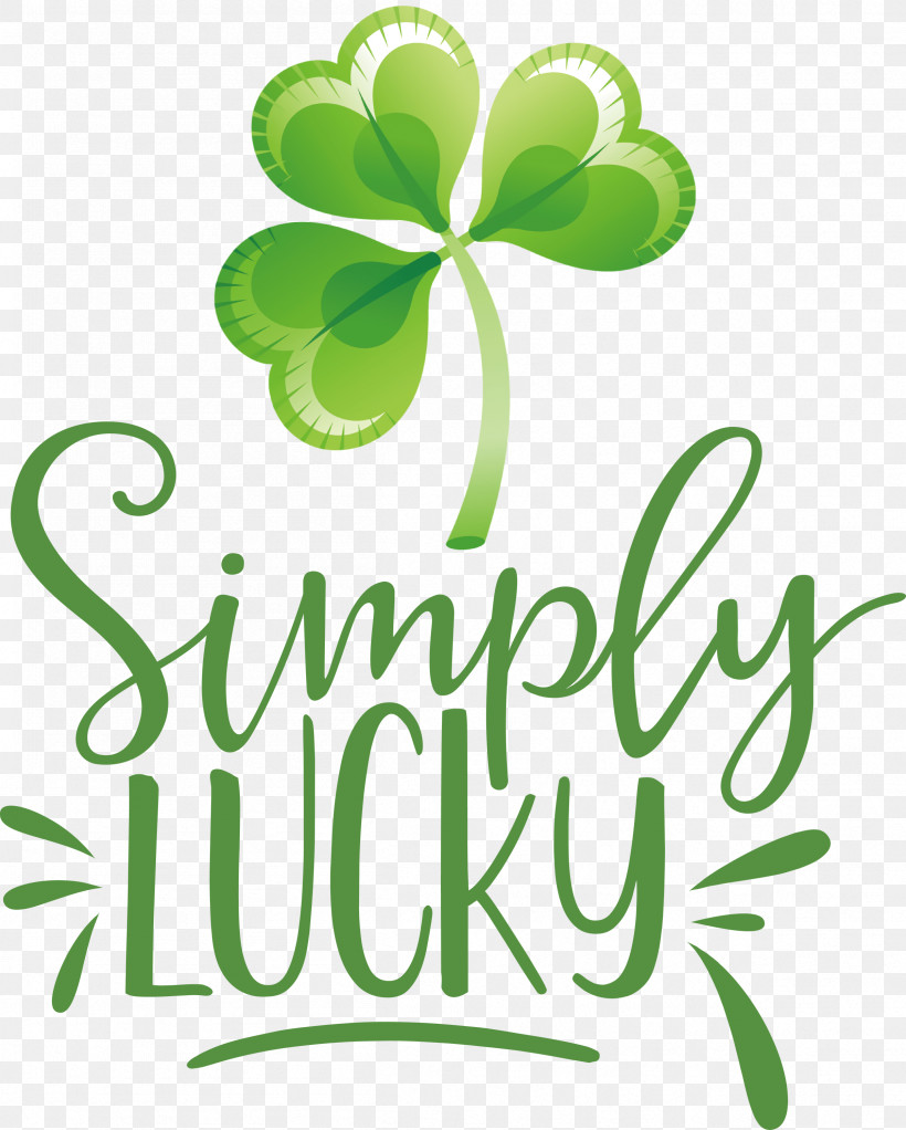 Shamrock Simply Lucky Saint Patricks Day, PNG, 2407x3000px, Shamrock, Clover, Flower, Green, Leaf Download Free