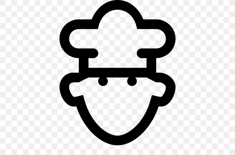 Icon Design Chef Clip Art, PNG, 540x540px, Icon Design, Area, Black And White, Chef, Smile Download Free