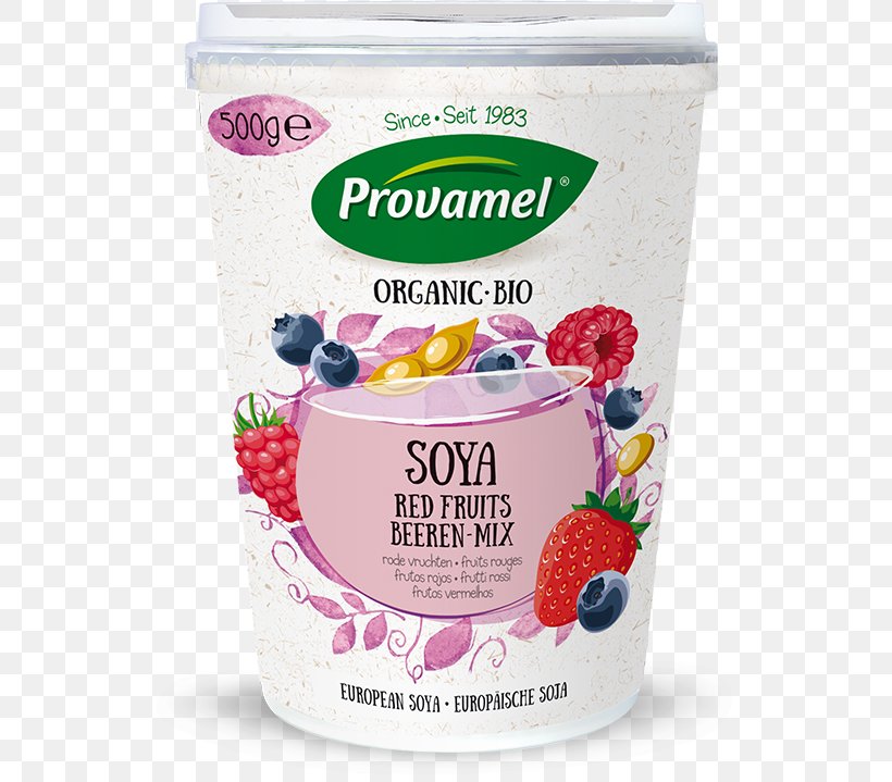 Organic Food Soy Milk Yoghurt Soybean, PNG, 545x719px, Organic Food, Alpro, Berry, Cream, Dairy Product Download Free