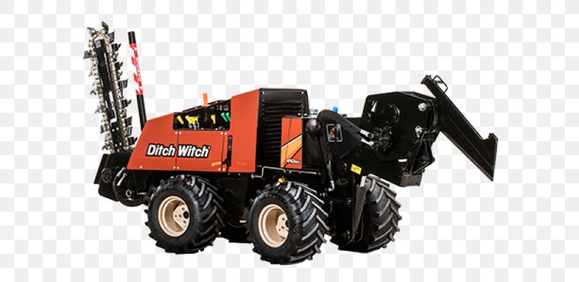 Trencher Ditch Witch Heavy Machinery Plough, PNG, 645x400px, Watercolor, Cartoon, Flower, Frame, Heart Download Free