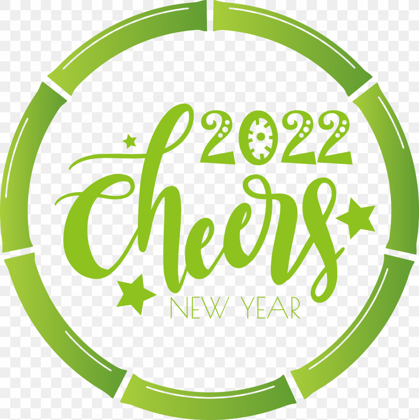 2022 Cheers 2022 Happy New Year Happy 2022 New Year, PNG, 2987x3000px, Logo, Analytic Trigonometry And Conic Sections, Circle, Fruit, Green Download Free