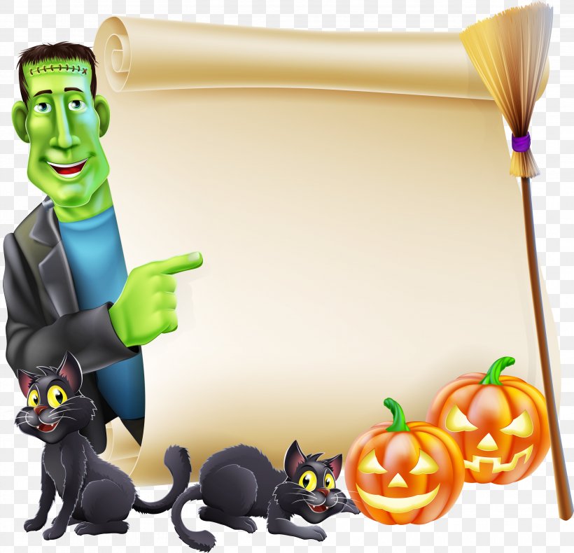 Halloween Scroll Clip Art, PNG, 3112x3000px, Halloween, Cartoon, Depositphotos, Figurine, Royaltyfree Download Free