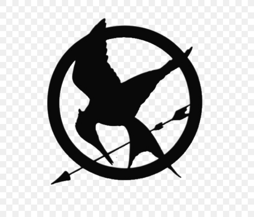 Mockingjay Wall Decal Sticker The Hunger Games, PNG, 700x700px, Mockingjay, Artwork, Black And White, Bumper Sticker, Decal Download Free