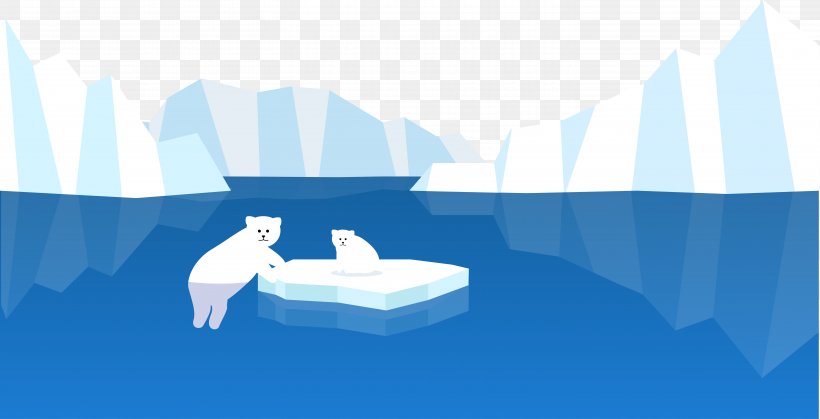 Polar Bear Polar Regions Of Earth Euclidean Vector Glacier, PNG, 5842x2988px, Watercolor, Cartoon, Flower, Frame, Heart Download Free