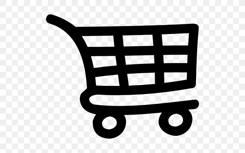 Shopping Cart E-commerce Online Shopping, PNG, 512x512px, Shopping Cart, Area, Black And White, Cart, Commerce Download Free