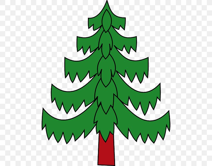 Pine Christmas Tree Christmas Tree Clip Art, PNG, 498x640px, Pine, Artwork, Branch, Cartoon, Christmas Download Free