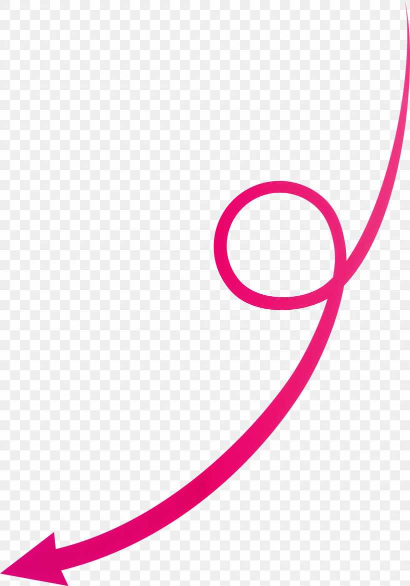Curved Arrow, PNG, 2100x3000px, Curved Arrow, Line, Magenta, Pink Download Free