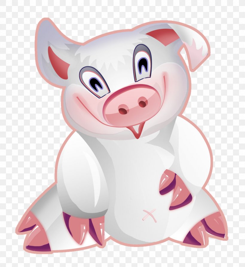 Domestic Pig Cartoon Animation U0e01u0e32u0e23u0e4cu0e15u0e39u0e19u0e0du0e35u0e48u0e1bu0e38u0e48u0e19, PNG, 940x1024px, Watercolor, Cartoon, Flower, Frame, Heart Download Free